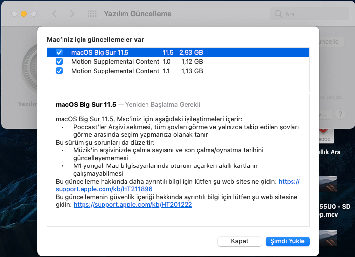 macOS Big Sur 11.5 Güncellemesi Çıktı - osxinfo.net: Hackintosh Türkiye ...