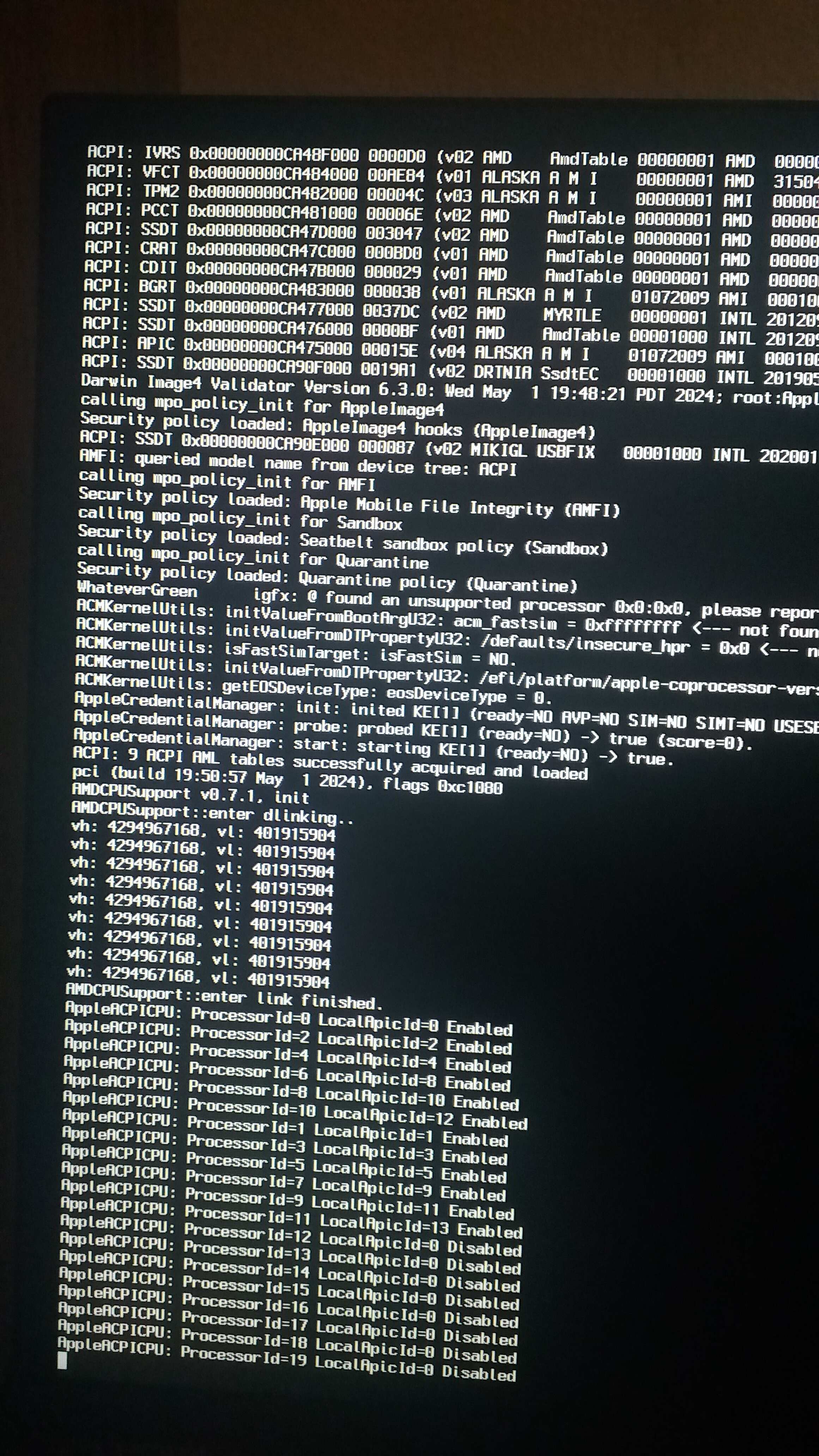 ÇÖZÜLDÜ - İlk kurulumda kernel panic hatası - osxinfo.net: Hackintosh ...
