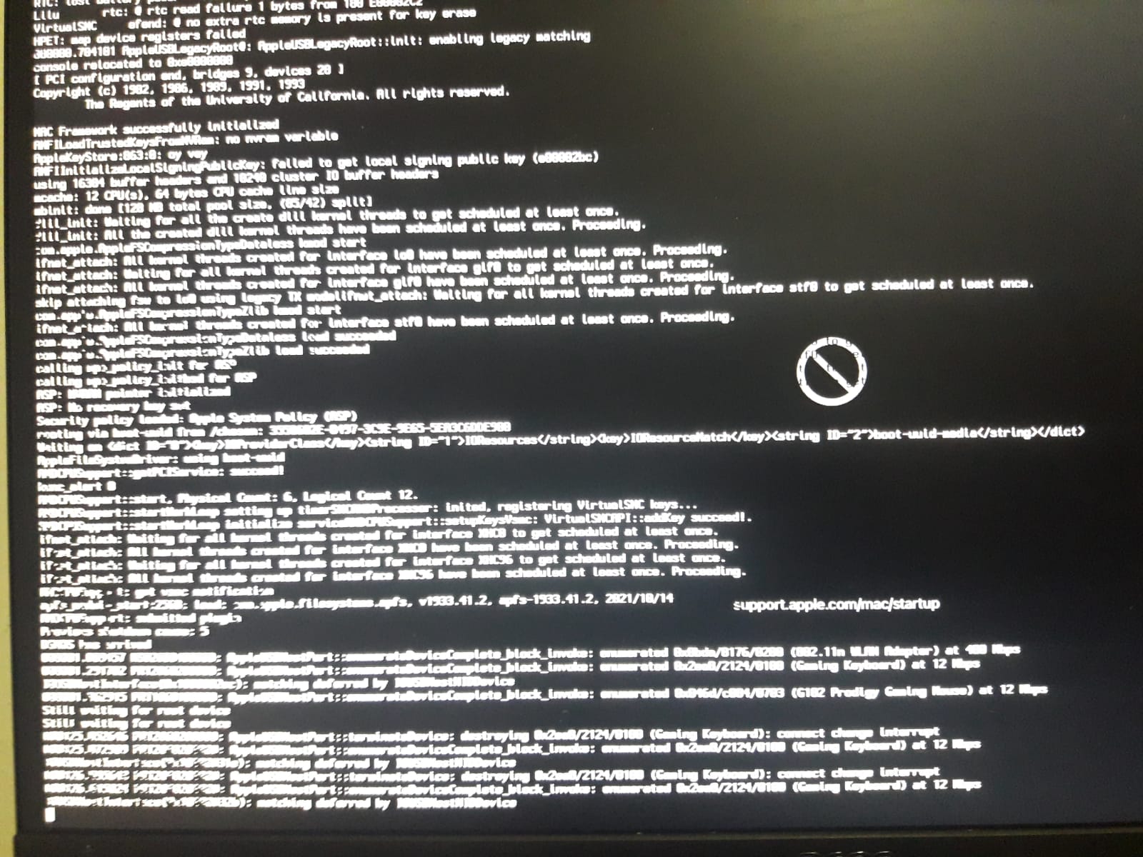 verbose ekraninda # [EB|#LOG:EXITBS:START] hatasi - osxinfo.net ...