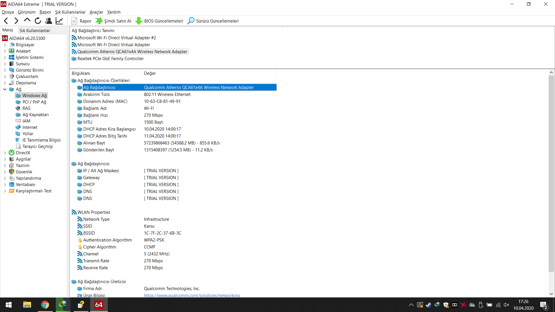 Atheros QCA61x4A WiFi Hackintosh Uyumu