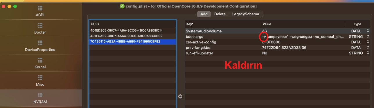ÇÖZÜLDÜ - Monterey opencore boot ekranı kapatılıyor mu ? - osxinfo.net ...