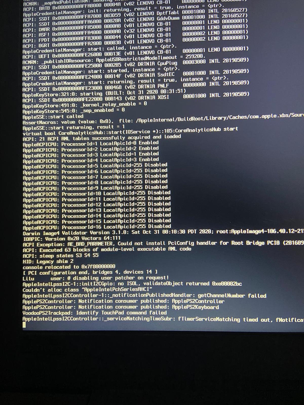 Lenovo 15Ikb Big Sur Kurulum Sorunu - osxinfo.net: Hackintosh Türkiye ...