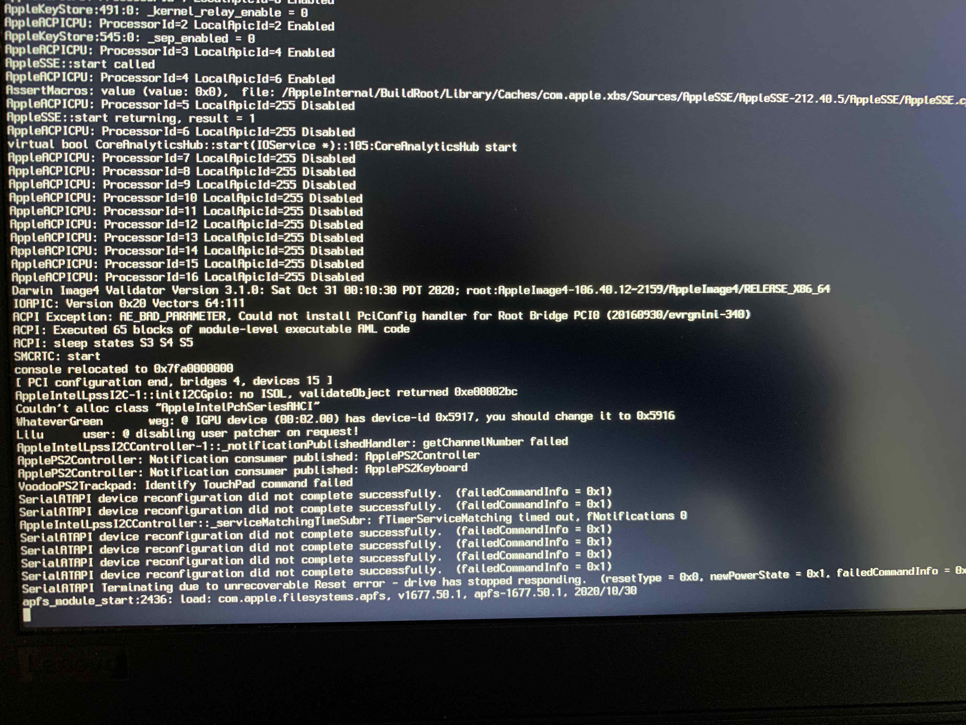 ÇÖZÜLDÜ - Lenovo 330-15IKB Big Sur Kurulum Sorunu - osxinfo.net ...
